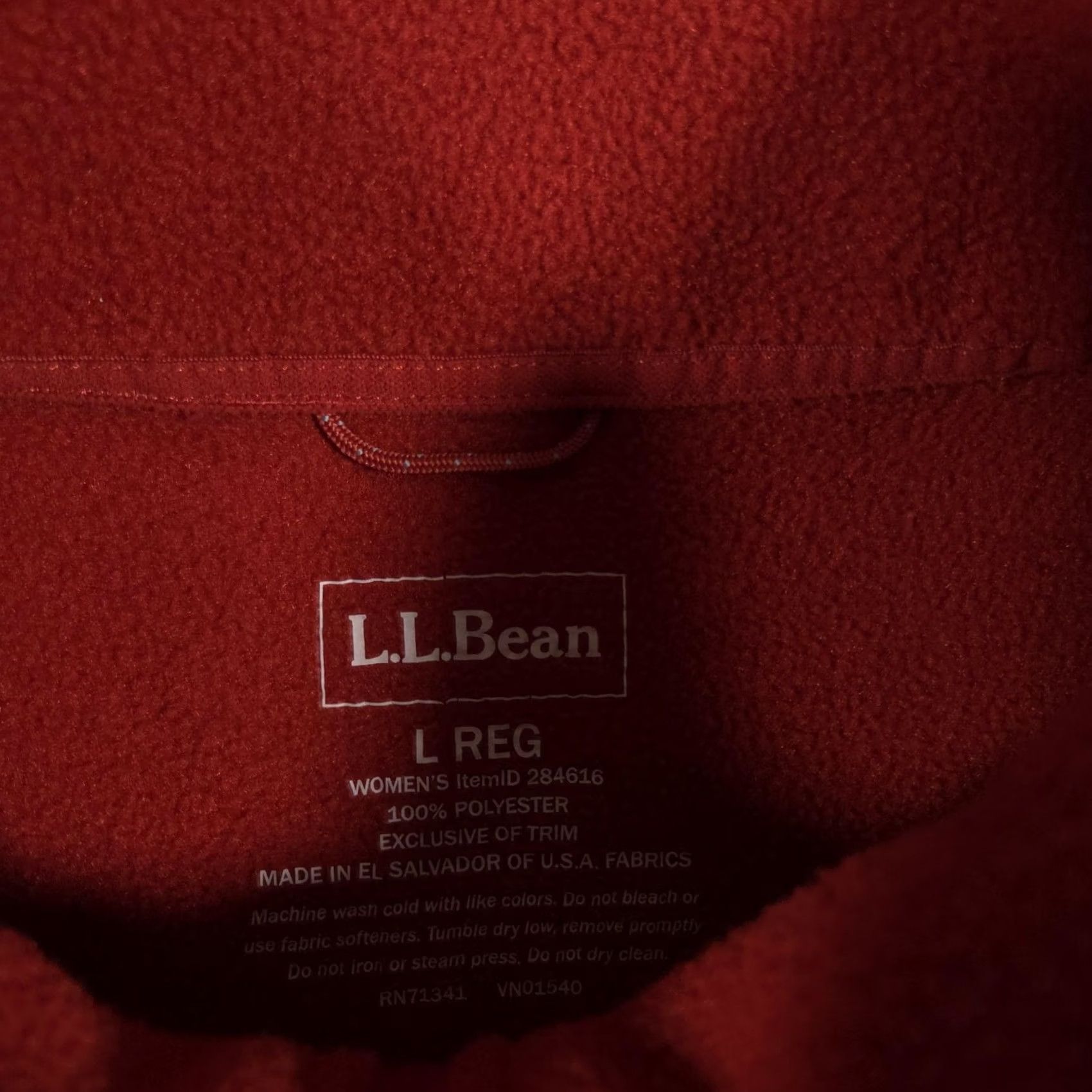 Vintage L.L. Bean Vest Womens Large Orange Fleece Full Zip Pockets Outdoor Hiking Warm Size L / US 10 / IT 46 - 6 Thumbnail