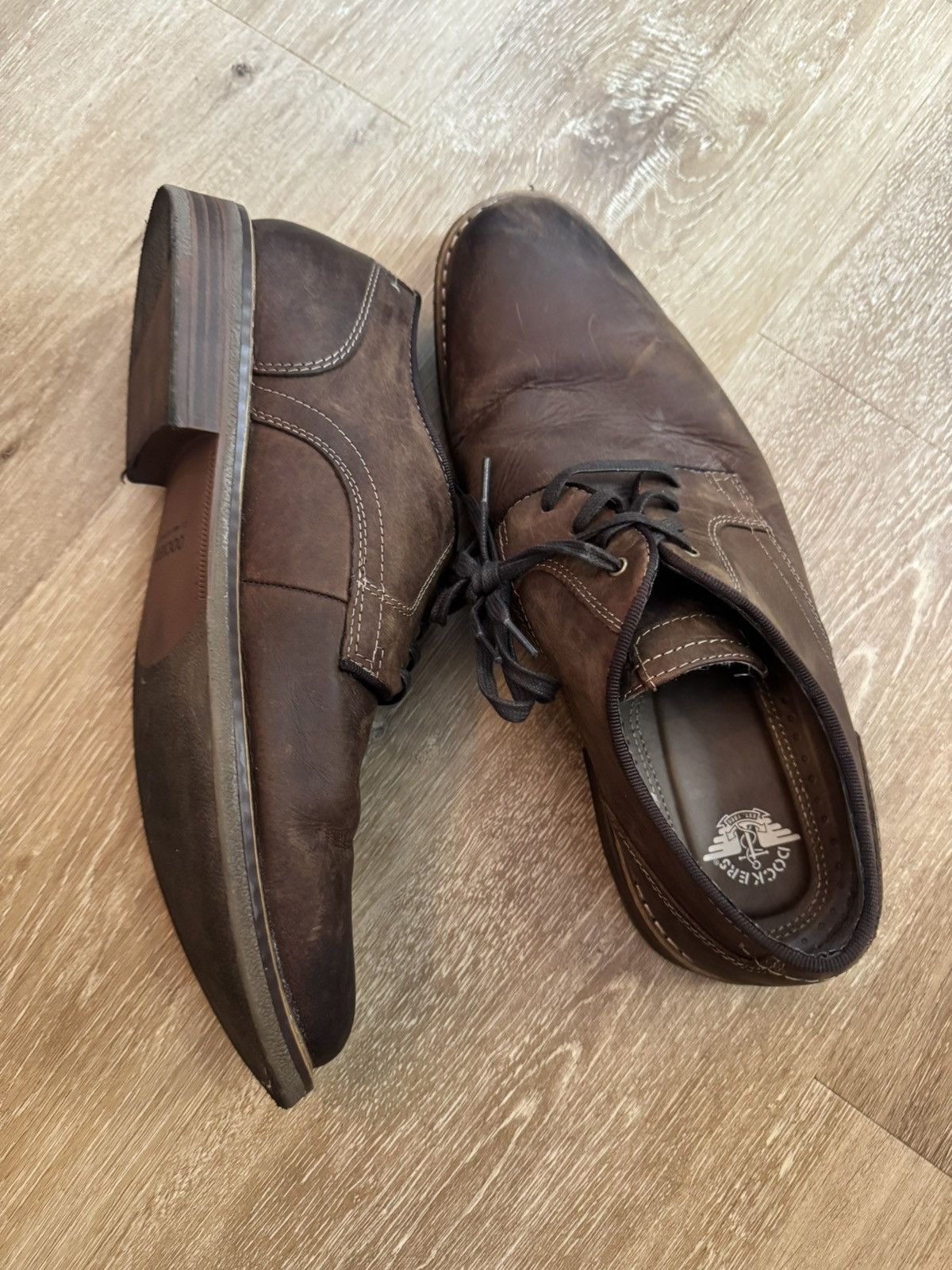 Dockers Dockers Stained Leather Derby Dress Shoe 10.5 Men's Size US 10.5 / EU 43-44 - 3 Thumbnail