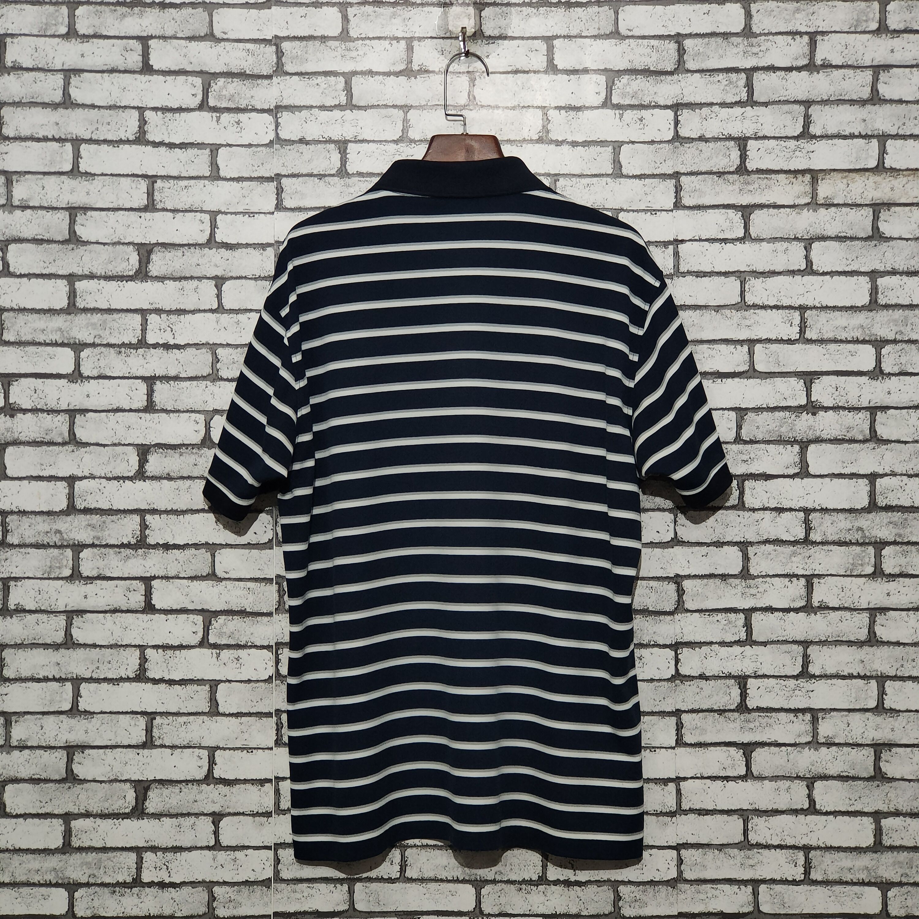 Japanese Brand × Uniqlo 🔥Uniqlo Stripes XL short Sleeve Polo Shirt Size US XL / EU 56 / 4 - 5 Thumbnail
