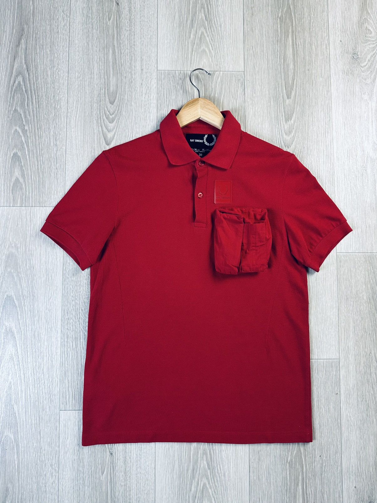 Fred Perry × Raf Simons RAF SIMONS X FRED PERRY Pocket Red Polo Size US S / EU 44-46 / 1 - 4 Thumbnail