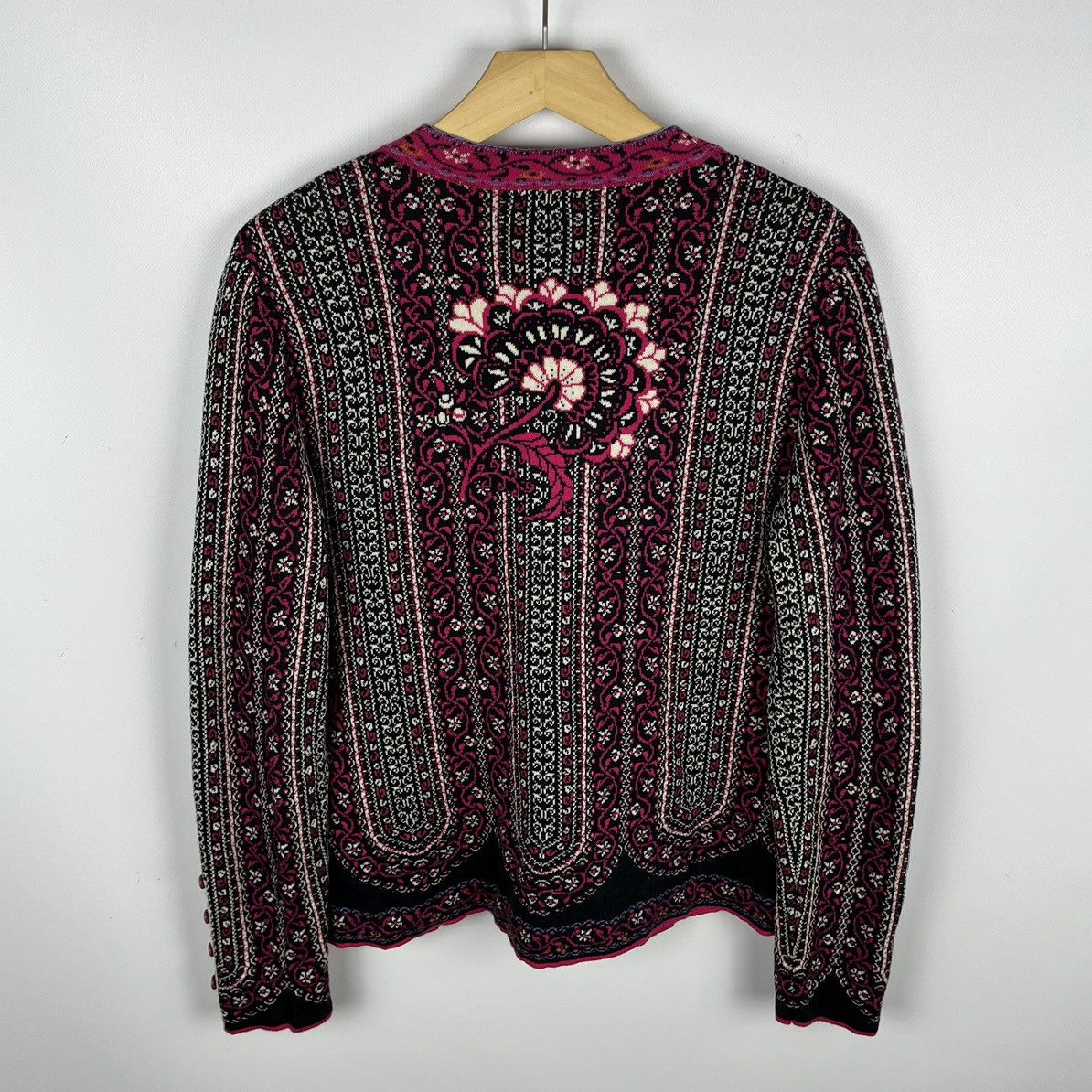 Other Ladies Ivko floral pattern Jacquard Sweater Jacket Size S / US 4 / IT 40 - 15 Thumbnail