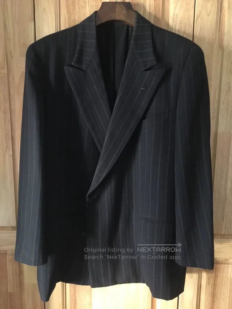 Comme des Garcons Comme des Garcons Archive Striped Wool Blazer. Size US S / EU 44-46 / 1 - 1 Thumbnail