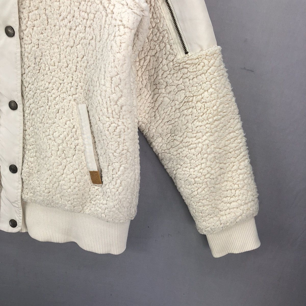 Japanese Brand 🇯🇵 Roxy Zipper Up Sherpa Quilted Jacket Size US M / EU 48-50 / 2 - 3 Thumbnail