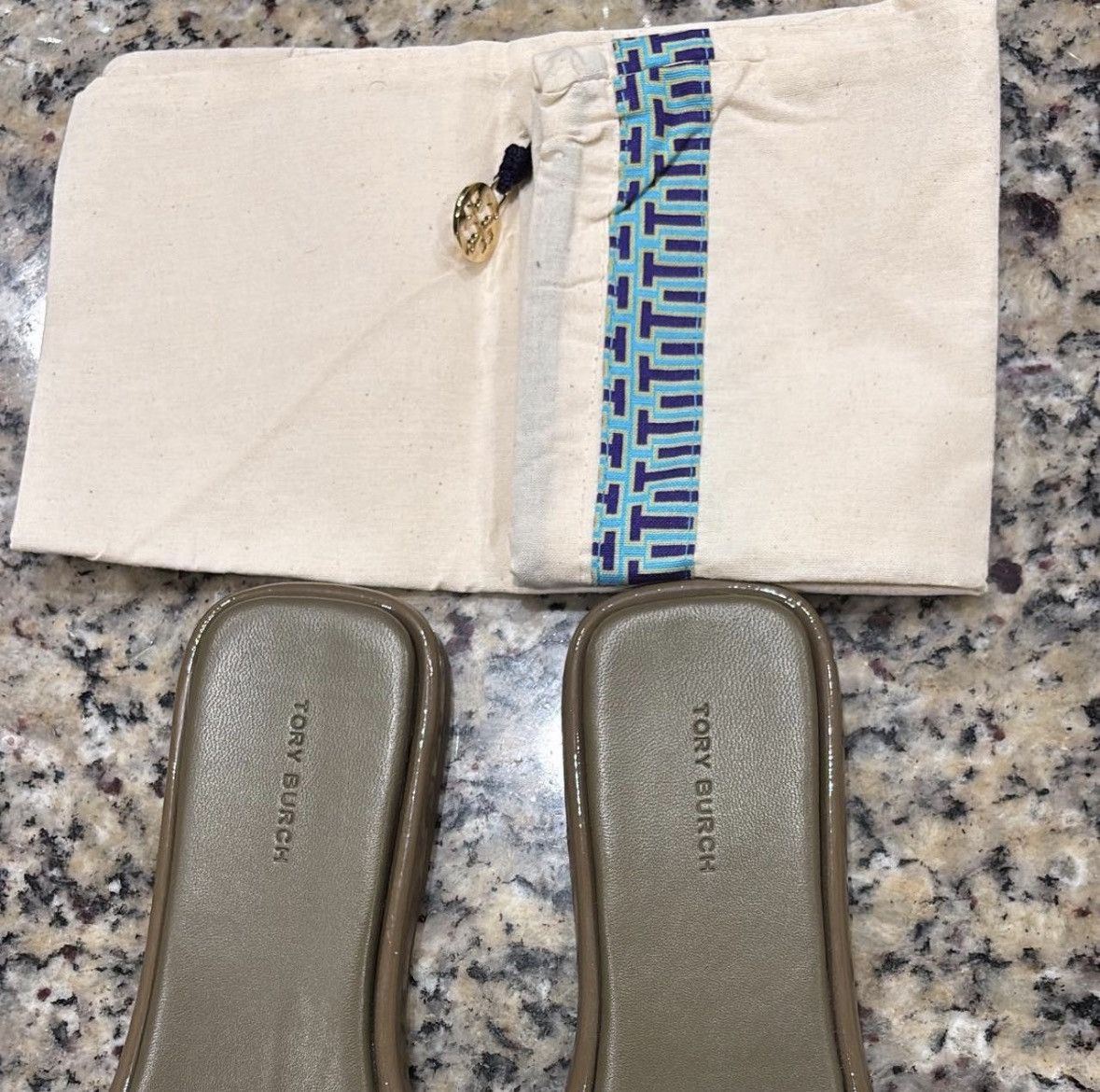 Tory Burch Toasted Sesame Tory Burch Double-T Leather Sport Slide Size US 8 / IT 38 - 3 Thumbnail