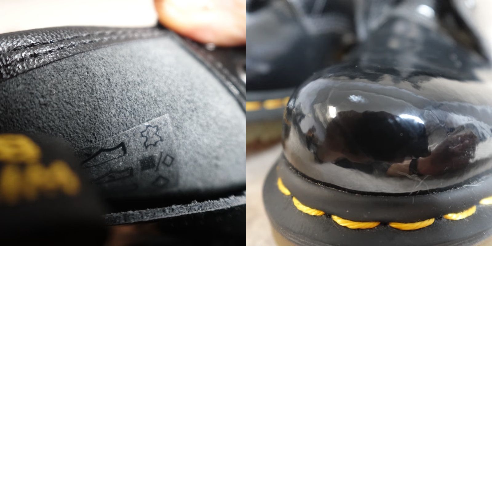 Dr. Martens Dr. Martens Boots Womens 9 Black Solid Patent Leather 8 Eye 1460 Size US 9 / IT 39 - 8 Thumbnail