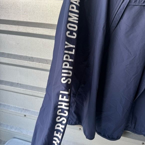 Herschel Supply Co. Herschel Supply Company Men's Blue Windbreaker Sz Medium M Size US M / EU 48-50 / 2 - 6 Thumbnail