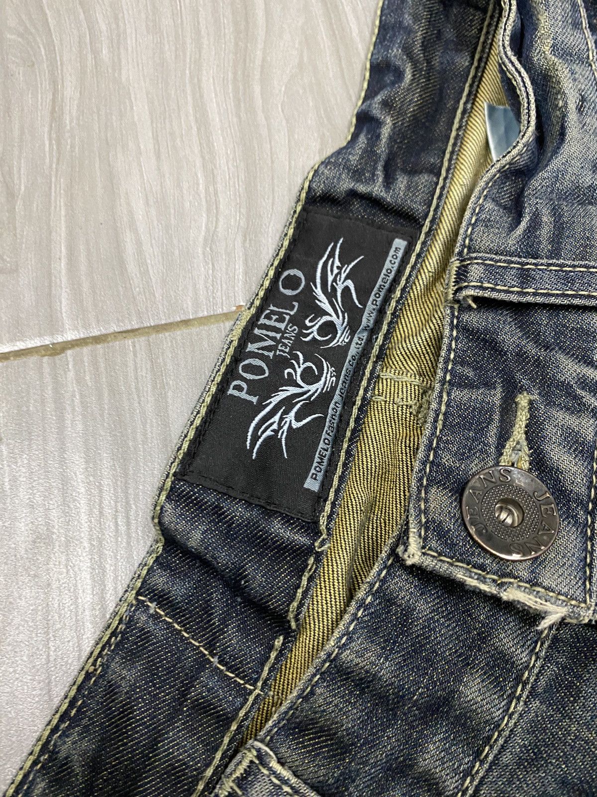 If Six Was Nine Vtg Pomelo Jeans Flared Size US 33 - 12 Thumbnail