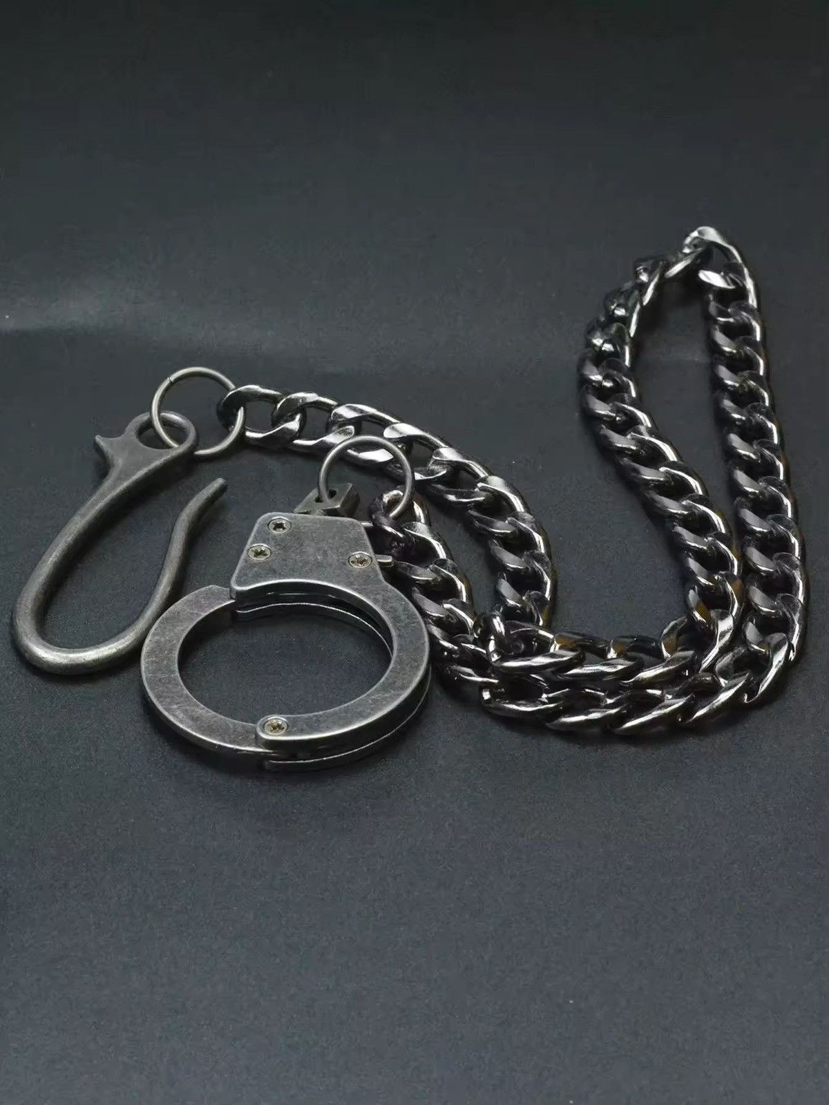 Jewelry thumb cuff belt U hook pant chain Size ONE SIZE - 4 Thumbnail