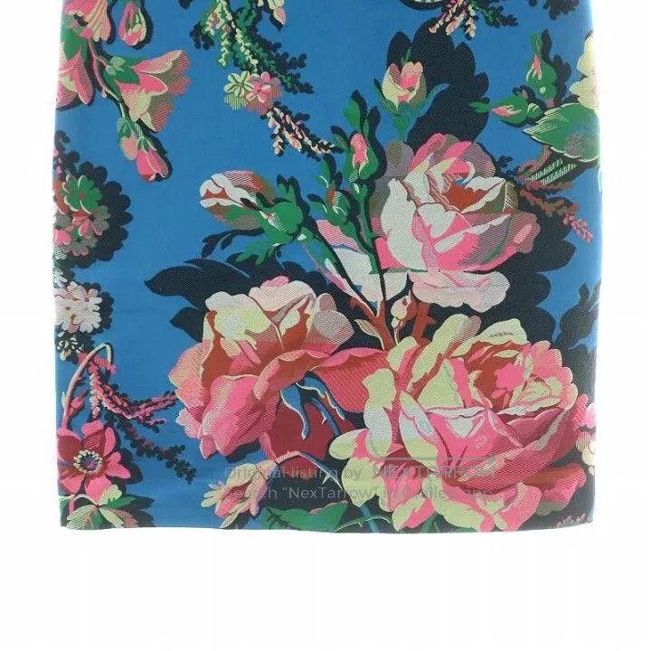 Dries Van Noten floral print silk blend midi skirt. Size US 36 / EU 52 - 7 Thumbnail