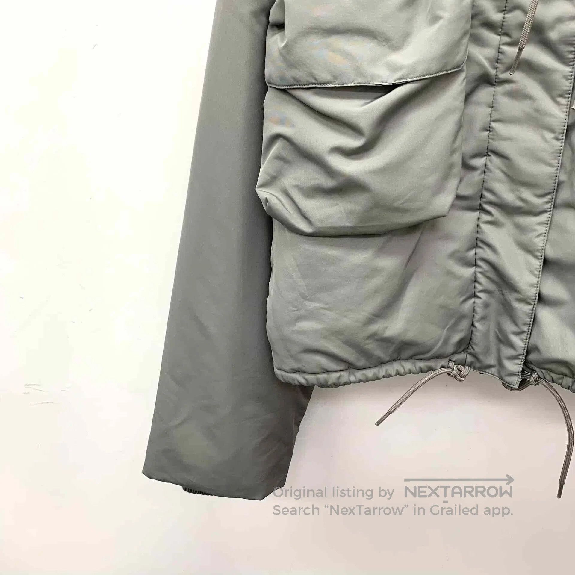 Miu Miu Miu Miu 2023 Gray Logo Hooded Jacket. Size M / US 6-8 / IT 42-44 - 4 Thumbnail