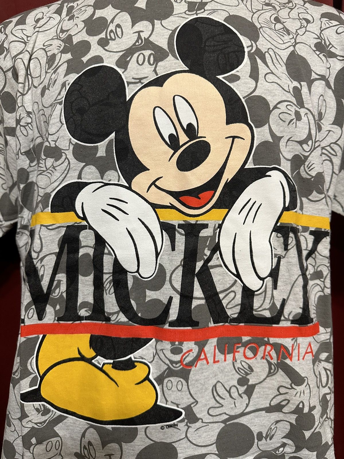 Disney × Mickey Mouse × Vintage Vintage Mickey Mouse Tshirt 90’s All Over Print Disney Grail Size US XL / EU 56 / 4 - 3 Thumbnail