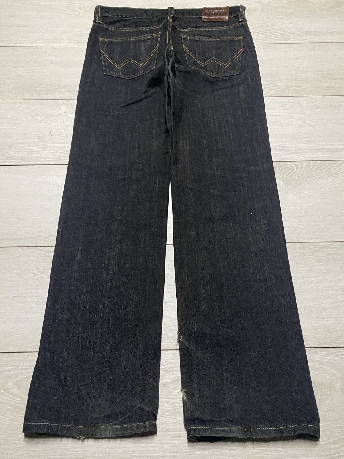 Edwin Japanese Edwin 403 Denim Distressed Loose Jeans Size US 34 / EU 50 - 2 Thumbnail