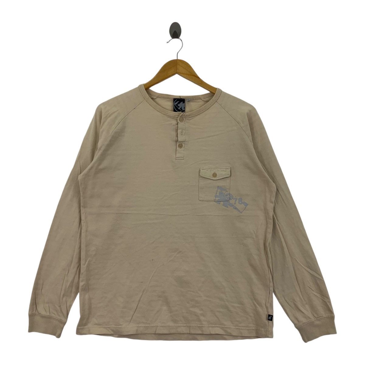 Gotcha Vintage GOTCHA SURF’S UP Pocket Henley Tee Shirt Top Plain Size US M / EU 48-50 / 2 - 1 Thumbnail