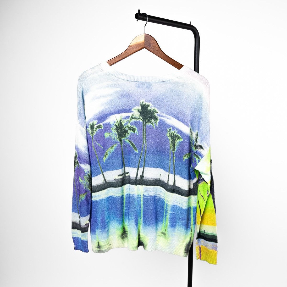 Desigual Desigual Womens Multicolor Jumper Palm Print Knit Sweater Size M / US 6-8 / IT 42-44 - 2 Thumbnail