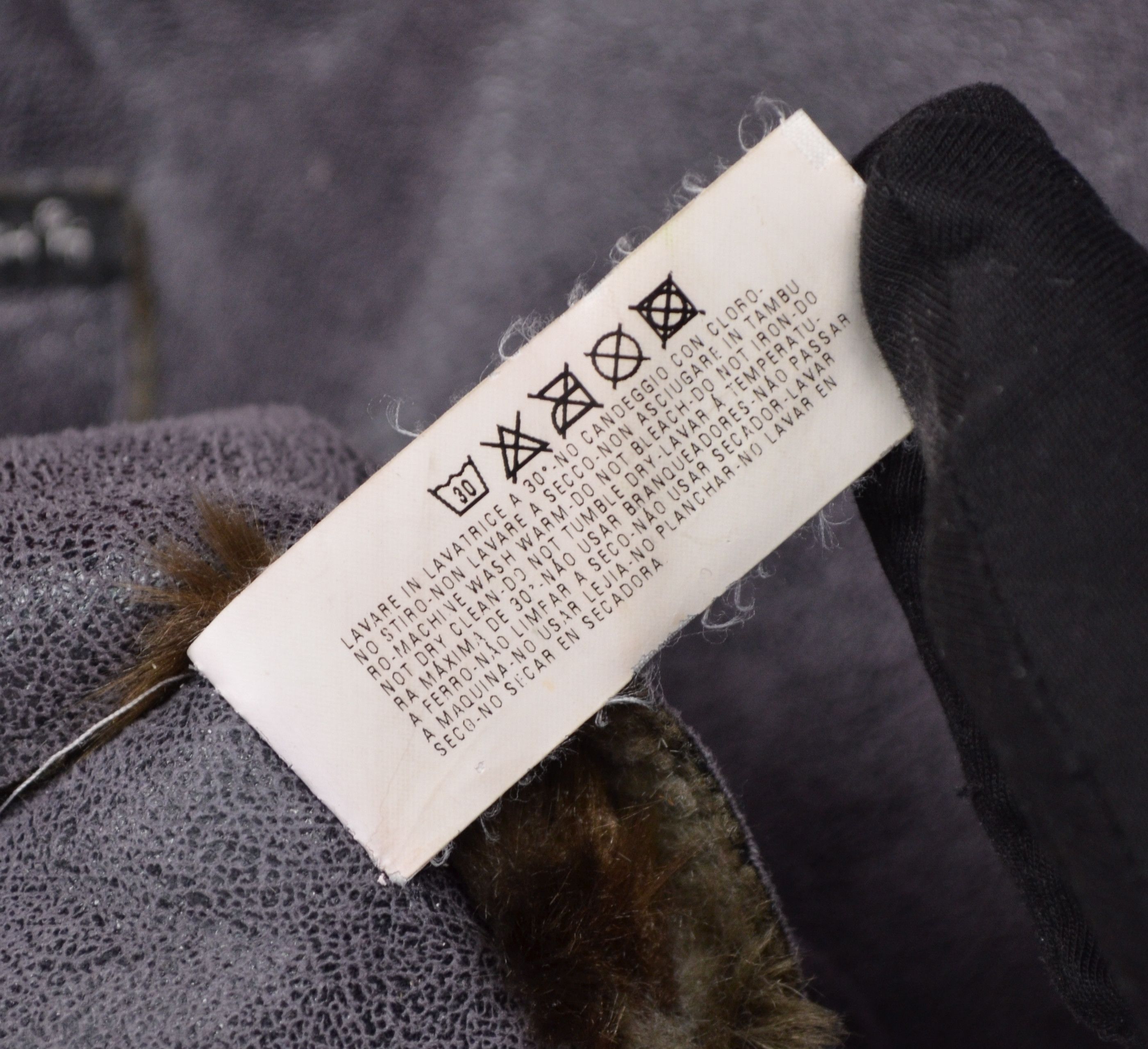 Armani × Designer Armani Jeans Faux Fur Grey Sheepskin Coat Jacket US8 Vintage Size M / US 6-8 / IT 42-44 - 20 Thumbnail