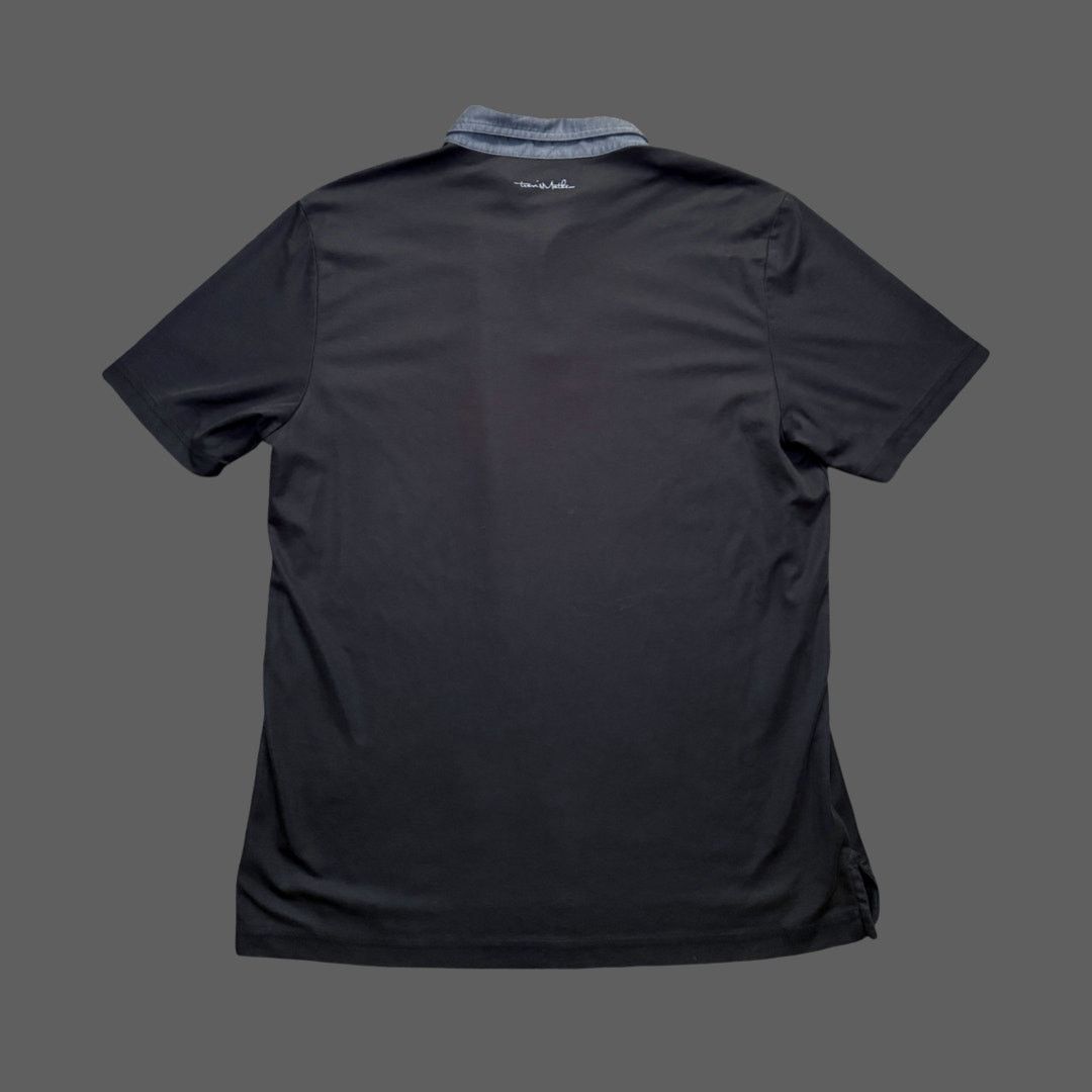 TravisMathew Travis Mathew Mens Black Gray Knit Polo Shirt Size Large Size US L / EU 52-54 / 3 - 6 Thumbnail