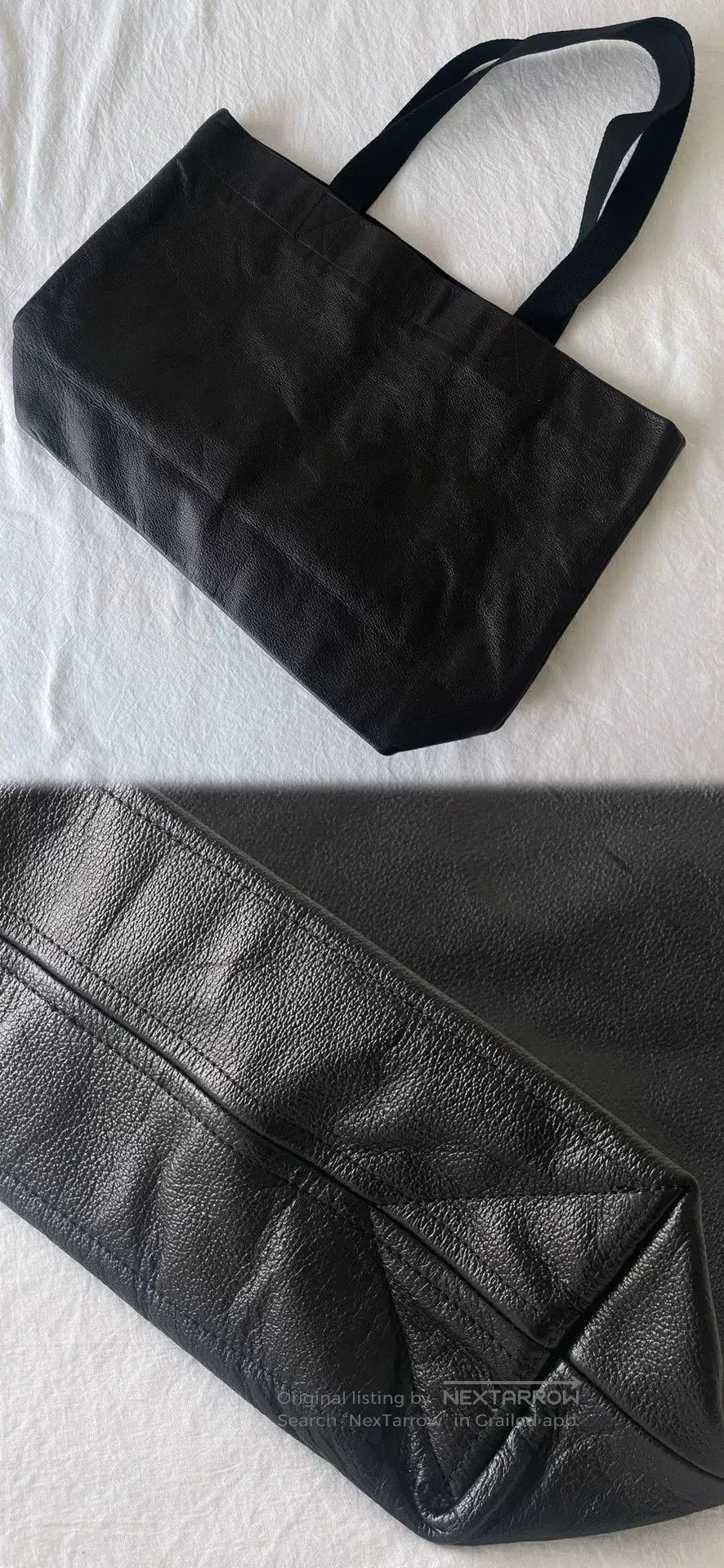 Yohji Yamamoto Yohji Yamamoto Leather Tote Bag Sale. Size ONE SIZE - 7 Thumbnail