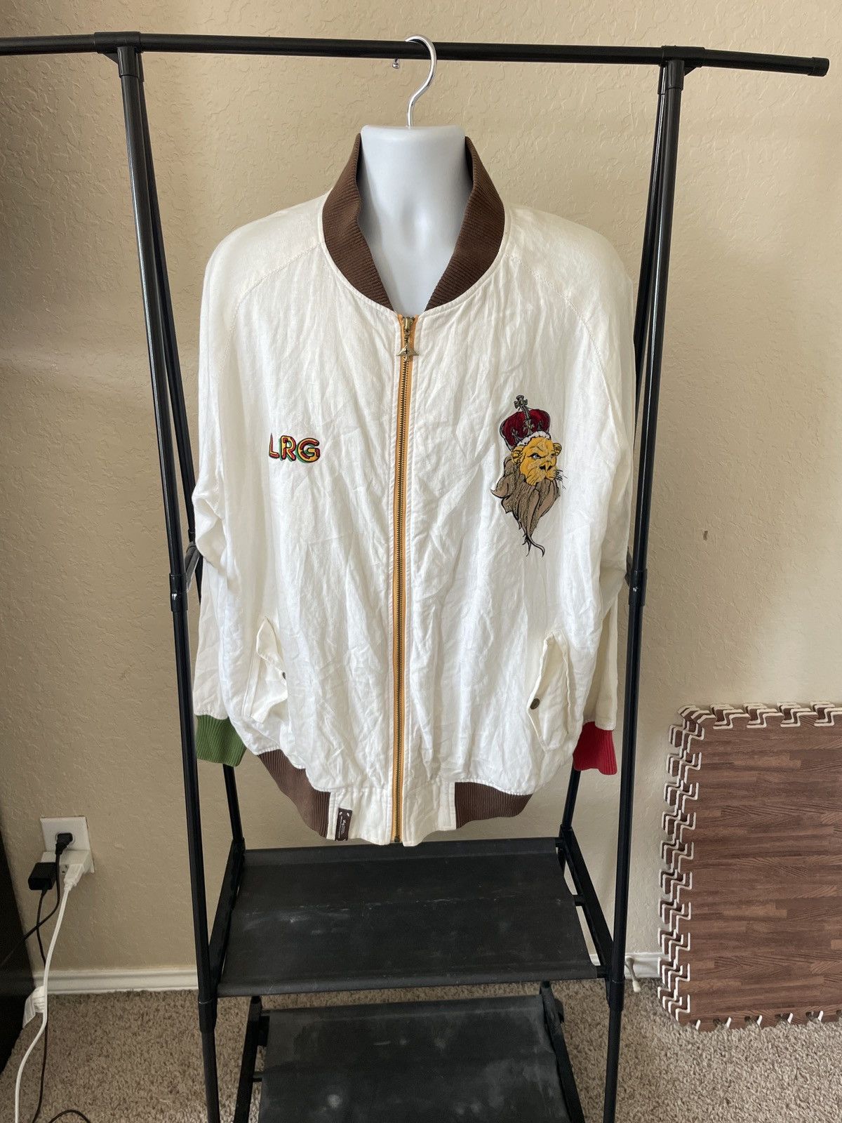 LRG Lion of Tribe of Judah Linen Coach’s track jacket Size US XXL / EU 58 / 5 - 1 Thumbnail
