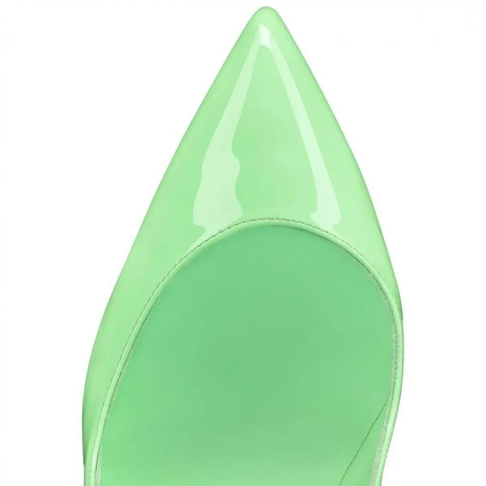 Christian Louboutin Hot Chick 100 Tropique Green Patent Leather Heel Pump 39 Size US 9 / IT 39 - 6 Thumbnail