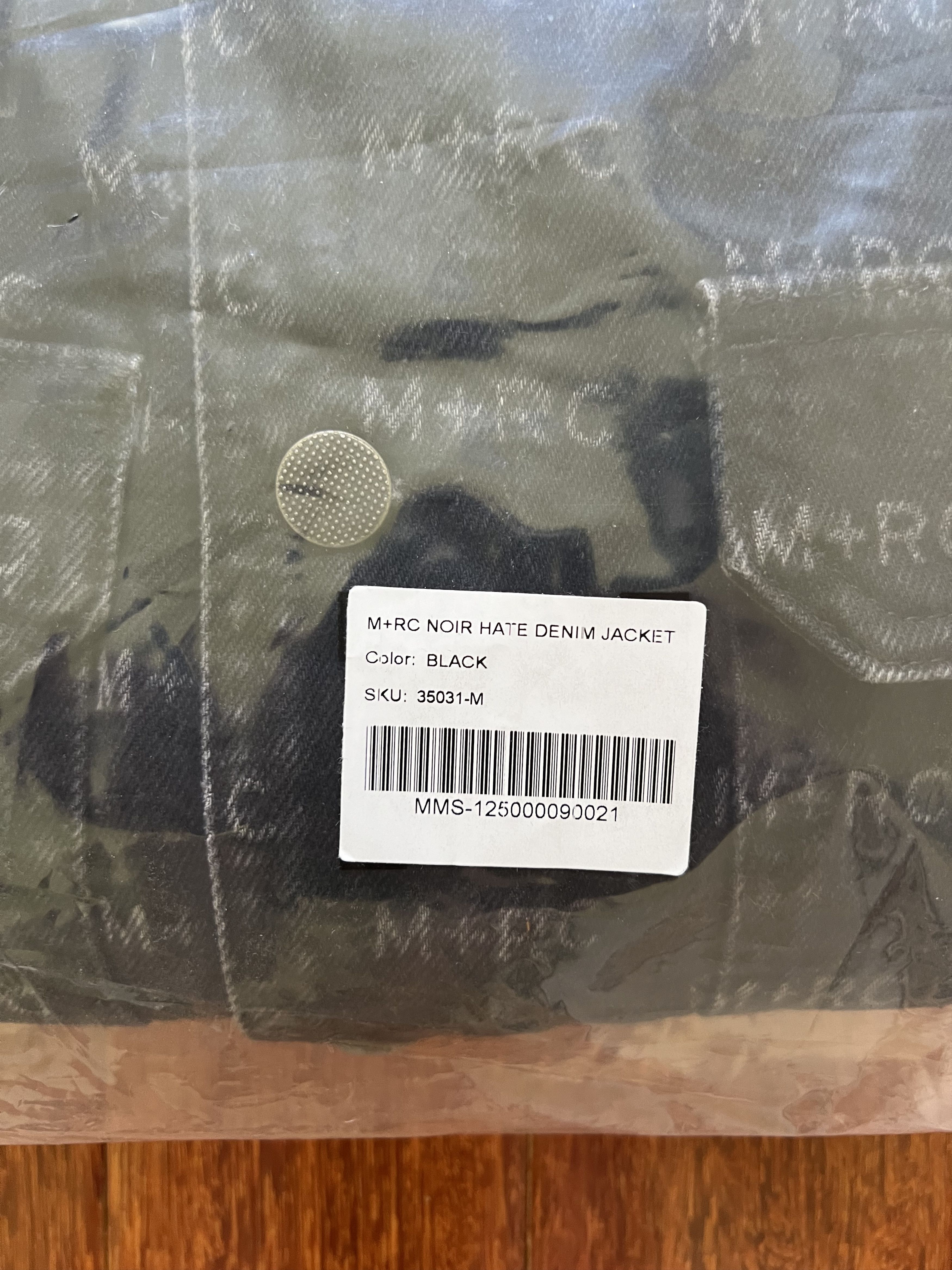 M+Rc Noir 💚 SS19 M+RC Noir Logo Denim Black Jacket Medium NEW Size US M / EU 48-50 / 2 - 13 Thumbnail
