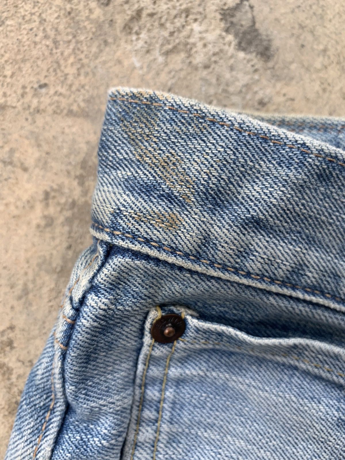 Edwin × Japanese Brand × Vintage Vintage Edwin 505zx Selvedge Distressed Denim Size US 33 - 12 Thumbnail