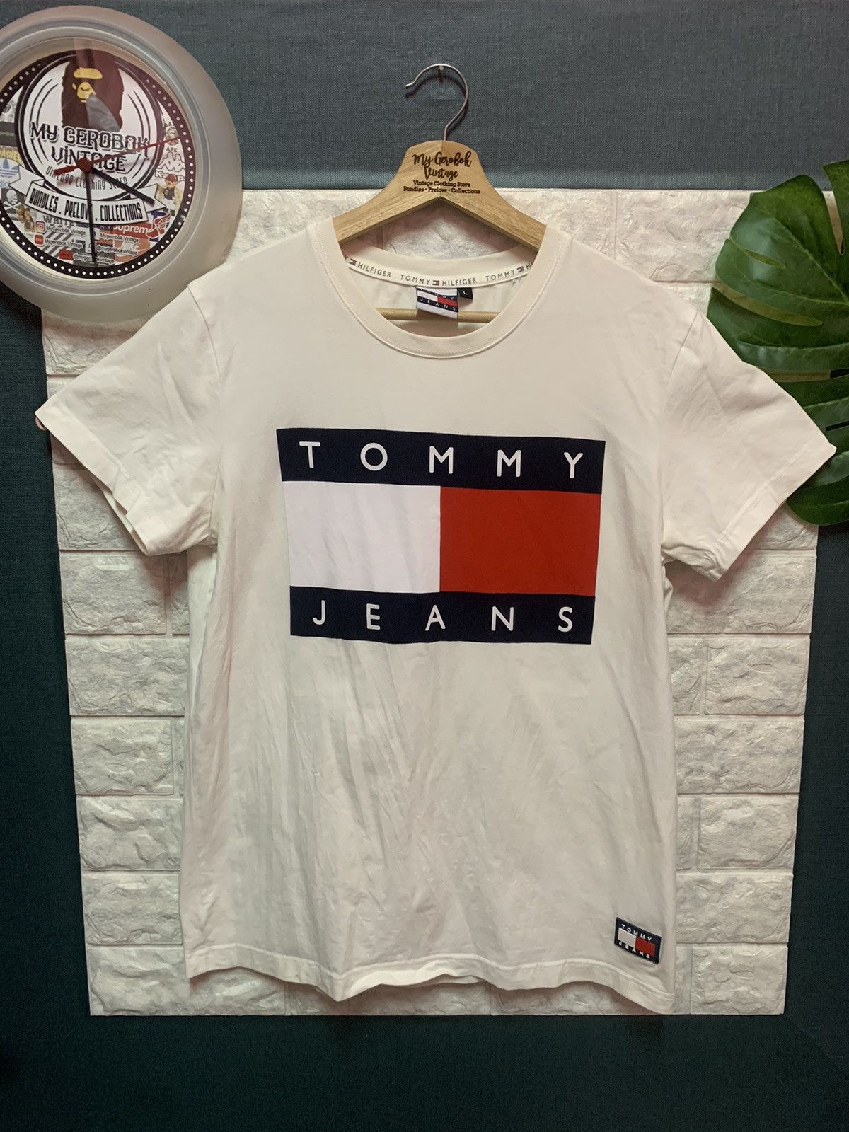 Tommy Hilfiger STEAL!! Shirt TOMMY HILFIGER Big Logo Size US M / EU 48-50 / 2 - 1 Thumbnail