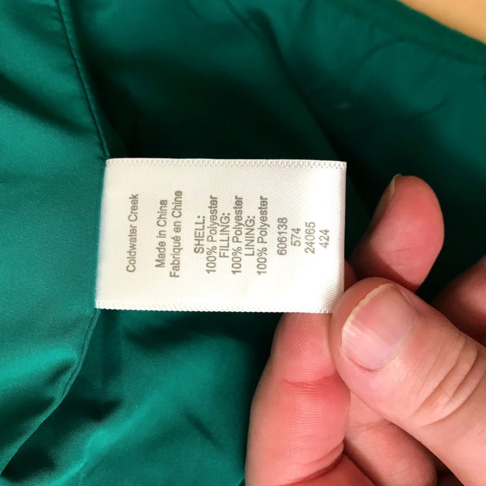 Coldwater Creek Coldwater Creek Womens Quilted Vest Emerald Green Diamond Stitch Zip Up L Size L / US 10 / IT 46 - 8 Thumbnail