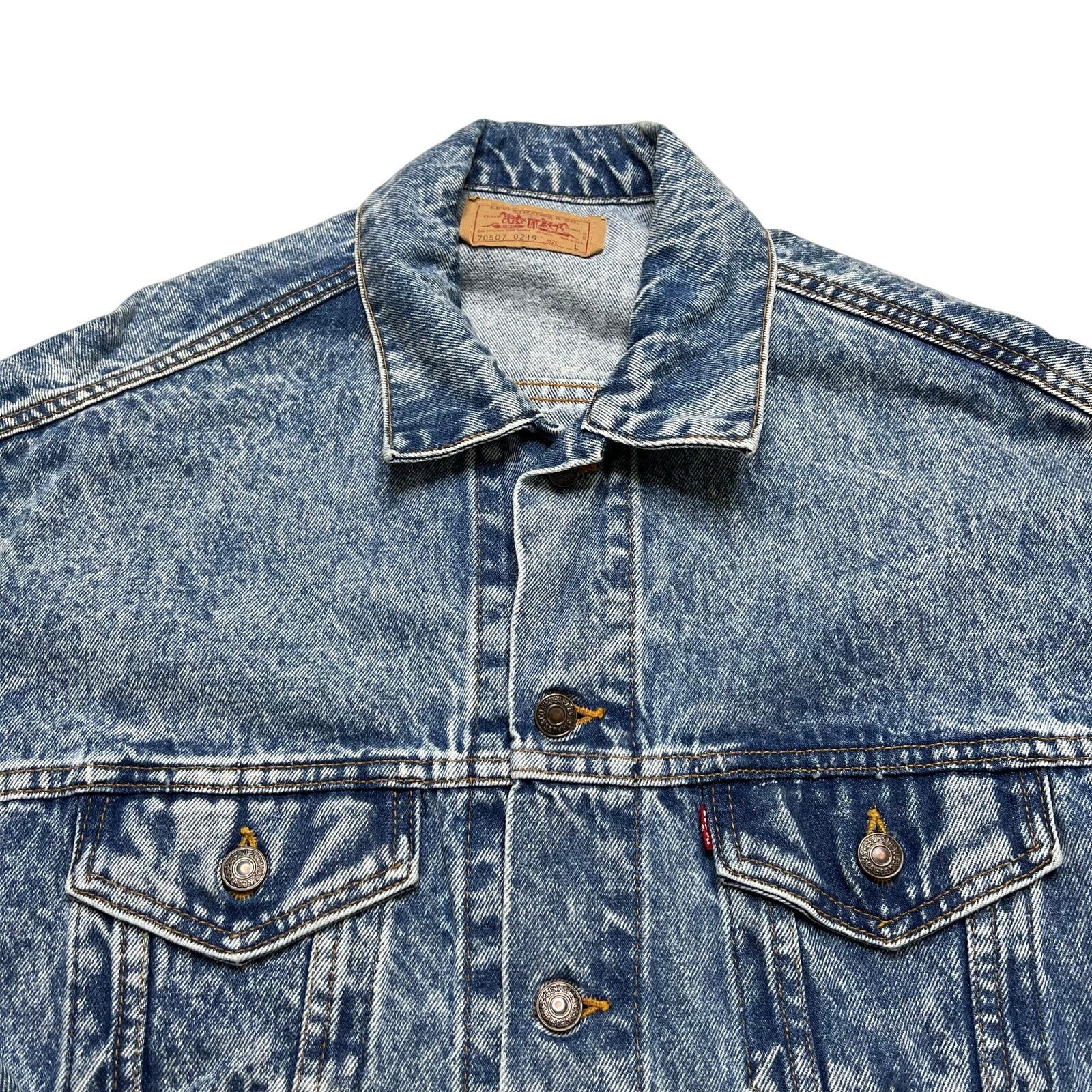 Levi's Vintage Levi’s 70507 Acid Wash Denim Trucker Jacket USA L Size US L / EU 52-54 / 3 - 9 Thumbnail