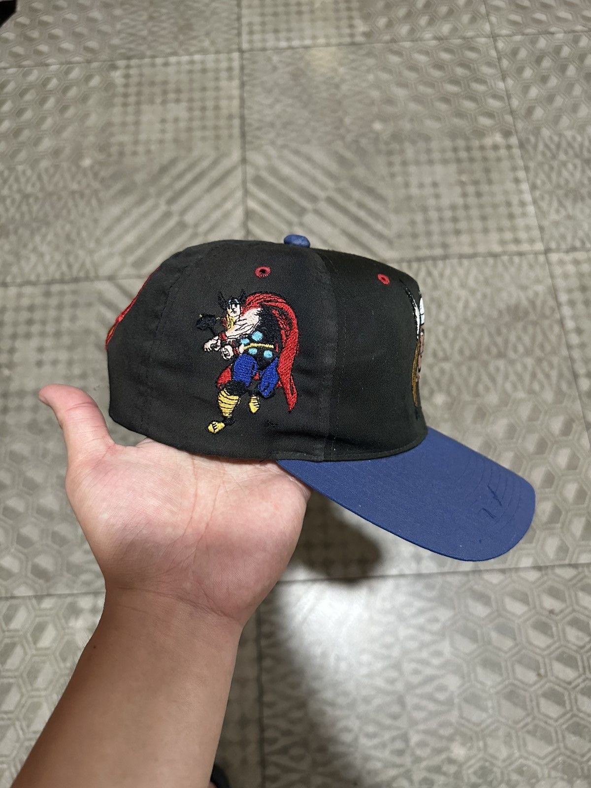 American Needle × Marvel Comics RARE Vintage Mighty Thor Blockhead American Needle Hat Size ONE SIZE - 3 Thumbnail