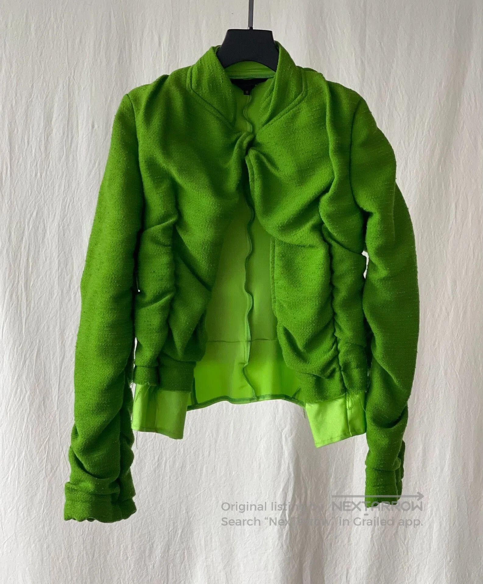 Comme des Garcons CDG Archive Green Ruffled Jacket. Size M / US 6-8 / IT 42-44 - 6 Thumbnail