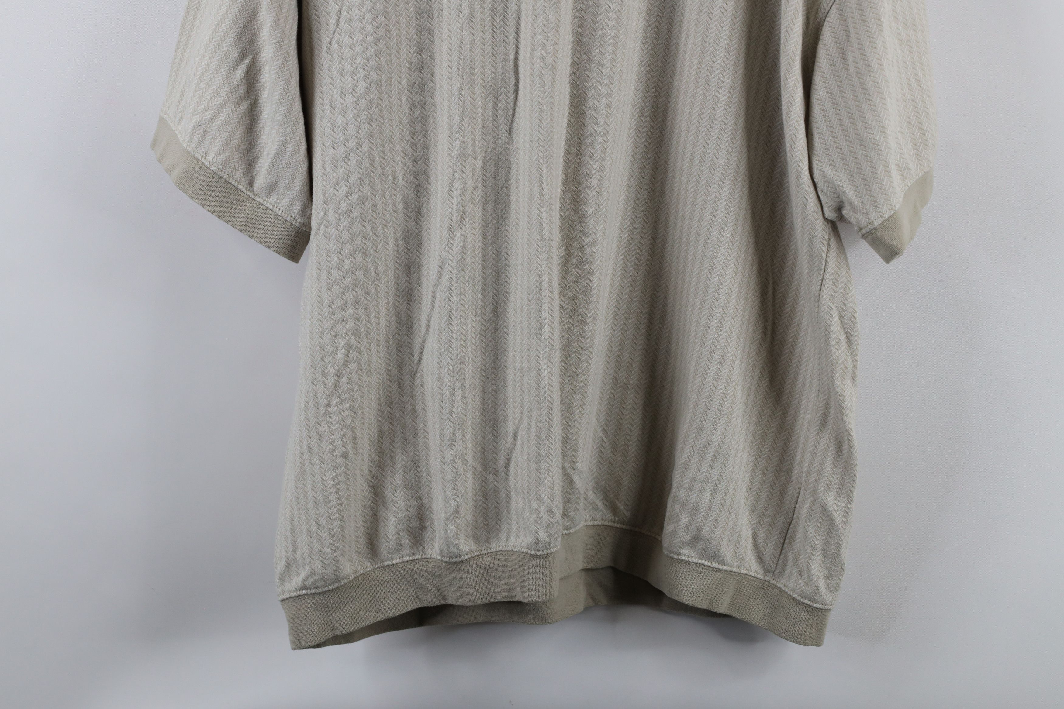 Vintage Vintage 90s Streetwear Herringbone Collared Pullover Polo Size US XL / EU 56 / 4 - 10 Thumbnail