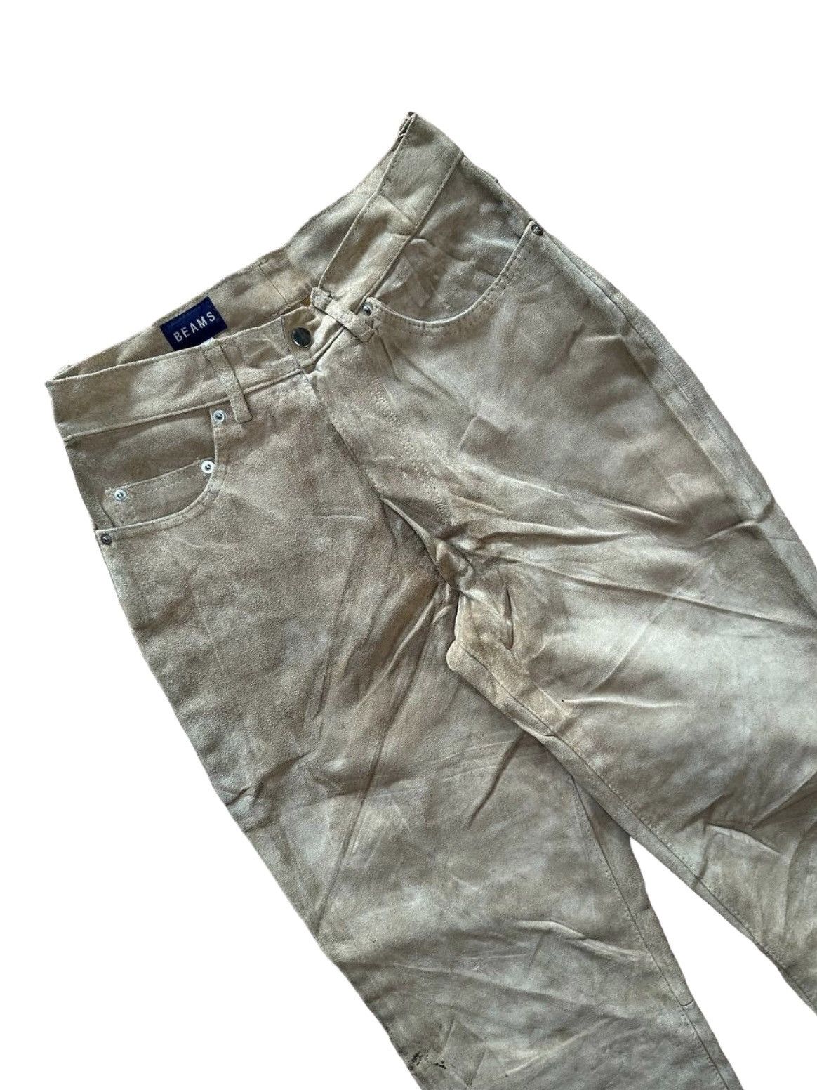 Beams Plus × Leather Beams Suede Trousers Leather Size US 28 / EU 44 - 2 Thumbnail