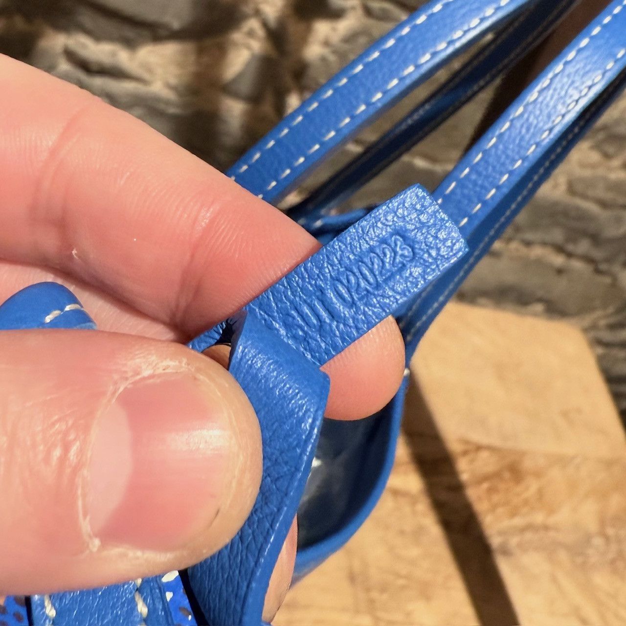Goyard Goyard Blue Goyardine Mini Anjou Shoulder Bag Size ONE SIZE - 13 Thumbnail