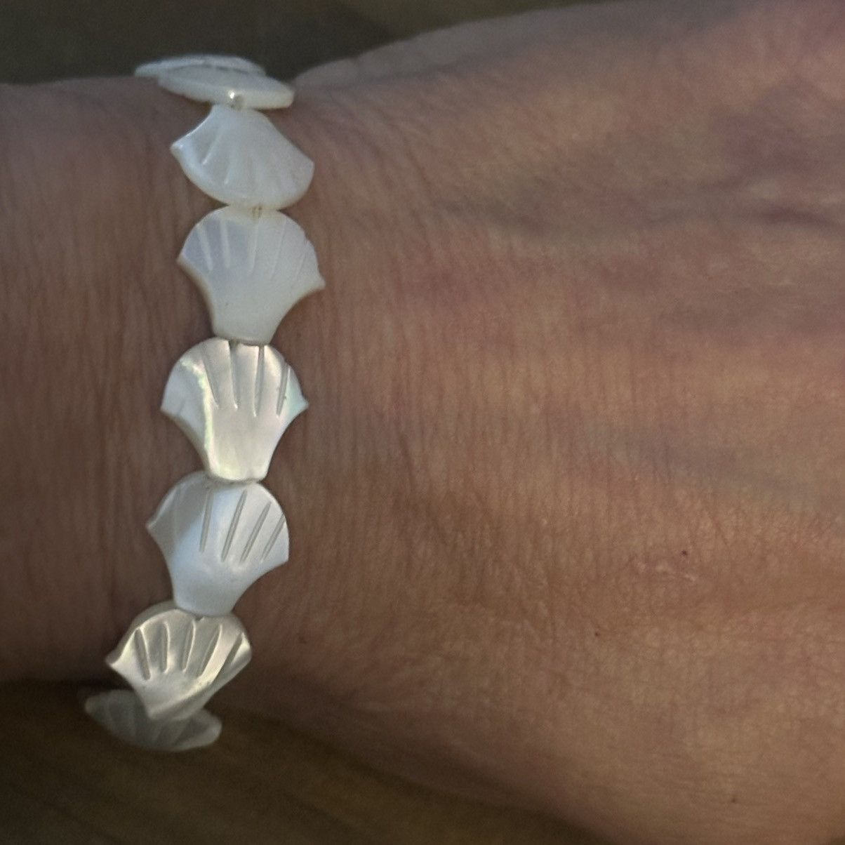 Vintage Vintage mother of pearl shells bracelet Size ONE SIZE - 3 Thumbnail