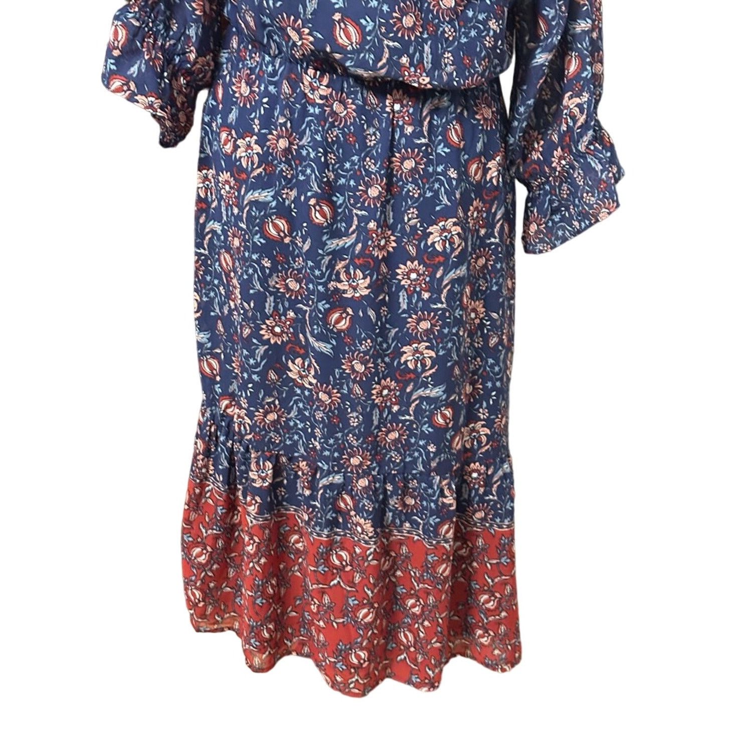 Other Collective Concepts Maxi Blouson Dress Ruffle Multicolor W L Size L / US 10 / IT 46 - 6 Thumbnail