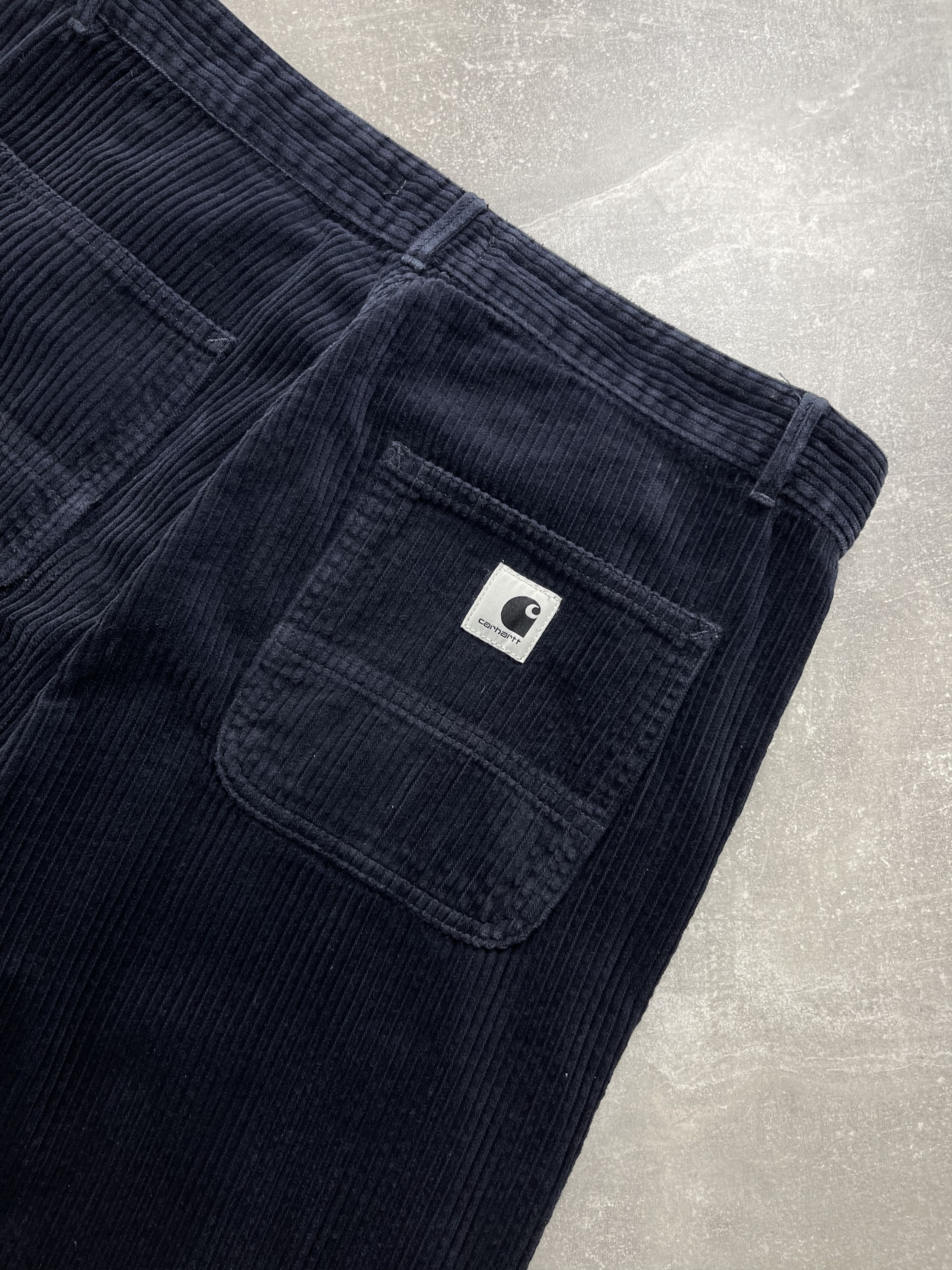 Carhartt Wip Carhartt WIP corduroy wide W simple pant pants navy blue Size US 32 / EU 48 - 3 Thumbnail
