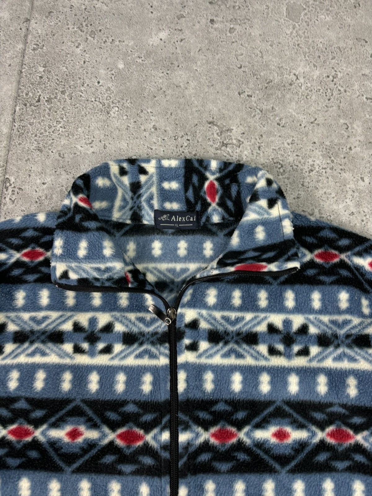 Columbia × Vintage Vintage 90s Columbia Style Synchilla Zip Fleece Outdoor Size US XL / EU 56 / 4 - 4 Thumbnail
