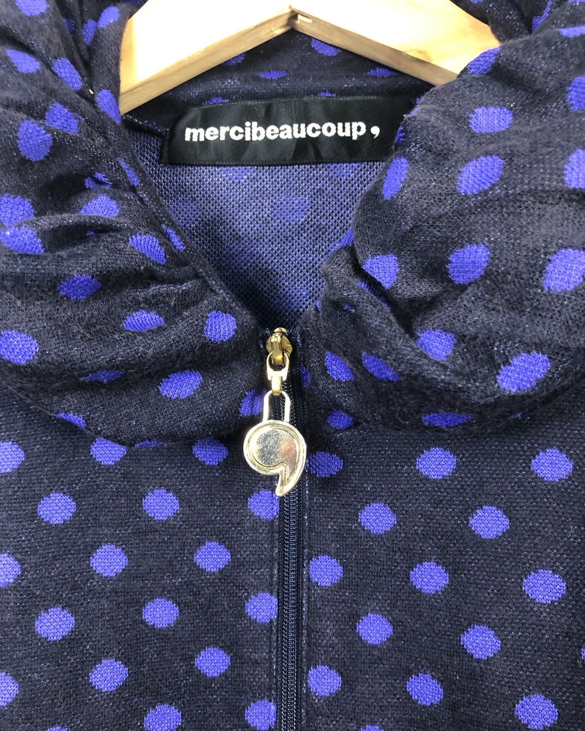 Issey Miyake × mercibeaucoup Rare Mercibeaucoup Issey Miyake Polka Zipper Sweatshirt Size US S / EU 44-46 / 1 - 6 Thumbnail