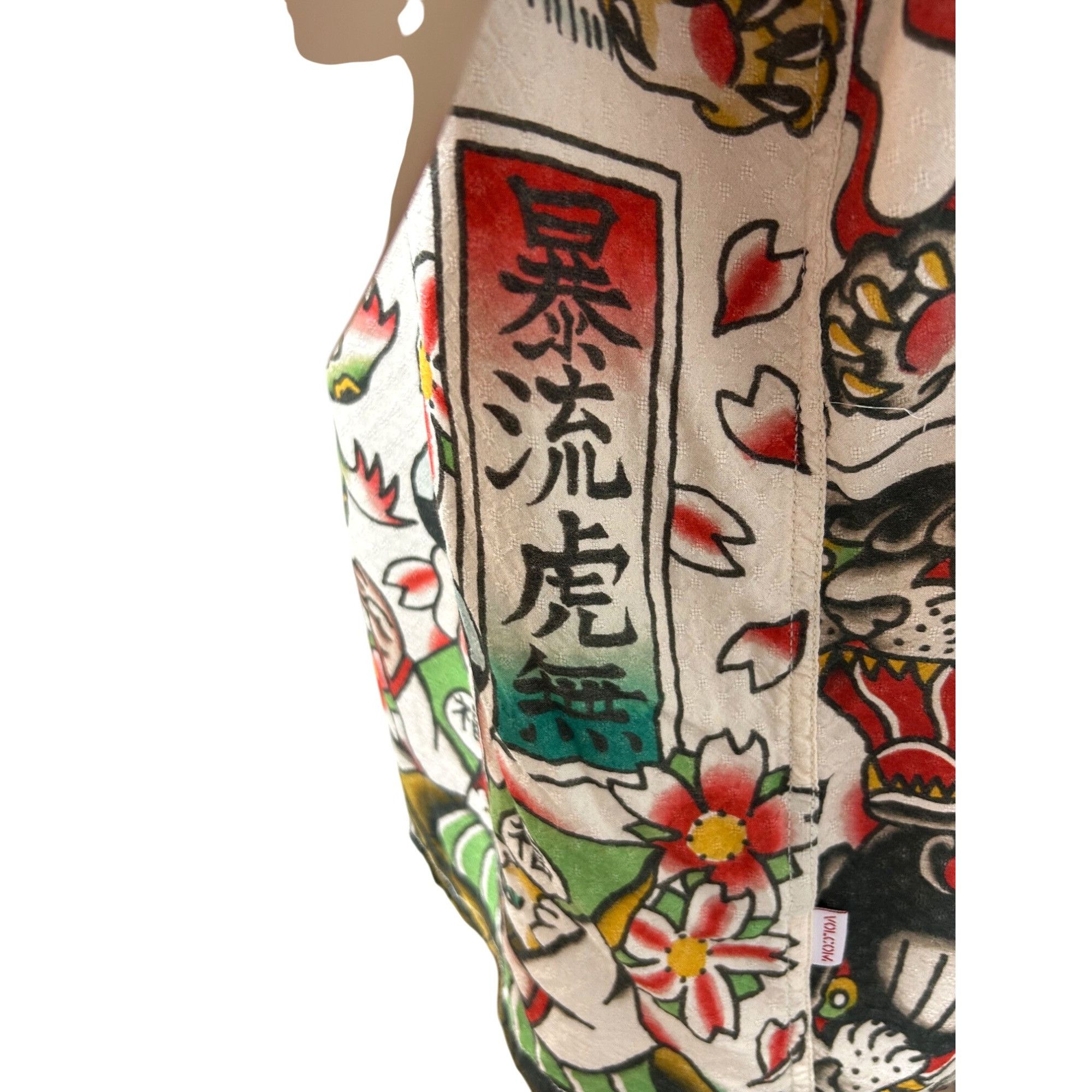 Volcom Yusuke Hamamoto Mens Shirt Graphic Art Short Sleeve X