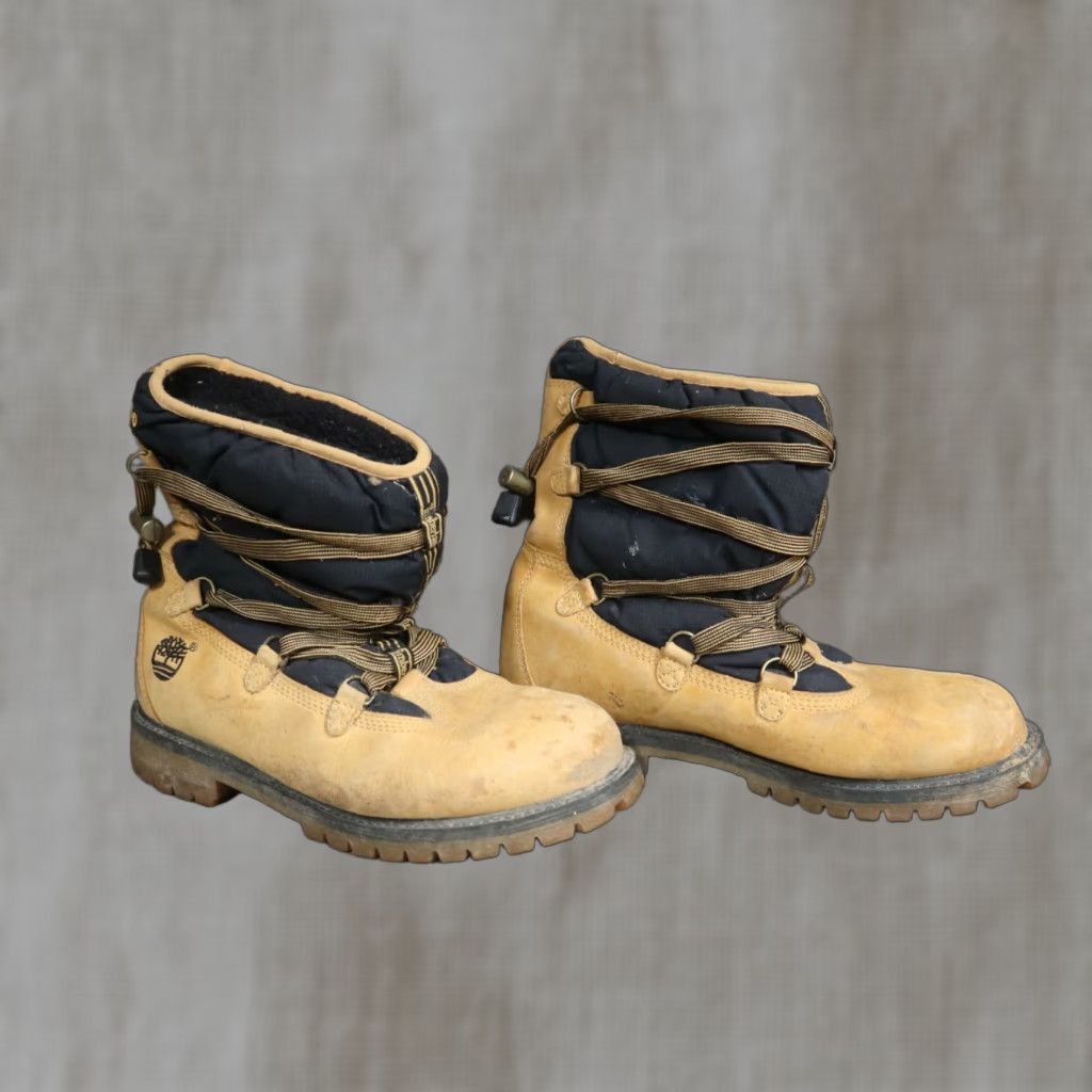 Timberland Timberland Boots Snow Mens 5.5 Wheat Winter Lined Fleece Nylon 650 37.5 EU UK 5 US 5.5 Mens Girls Womens Size XS / US 0-2 / IT 36-38 - 1 Thumbnail