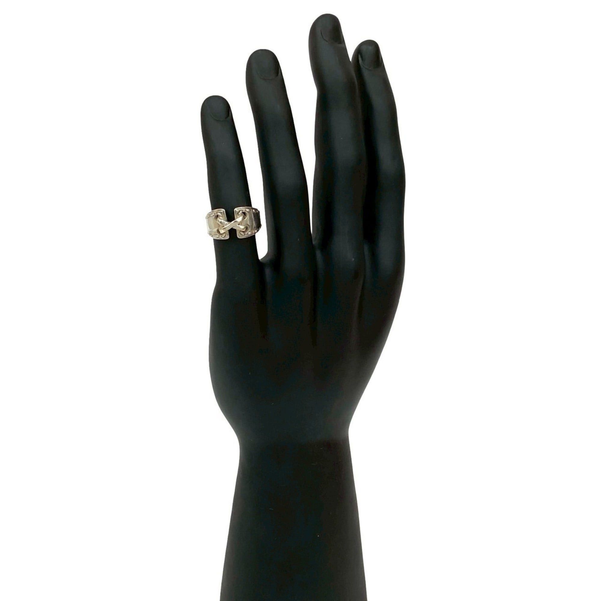 Hermes HERMES Mexico Ring, 925 Sterling Silver, Size 9, Women's, 47918 Size ONE SIZE - 1 Thumbnail