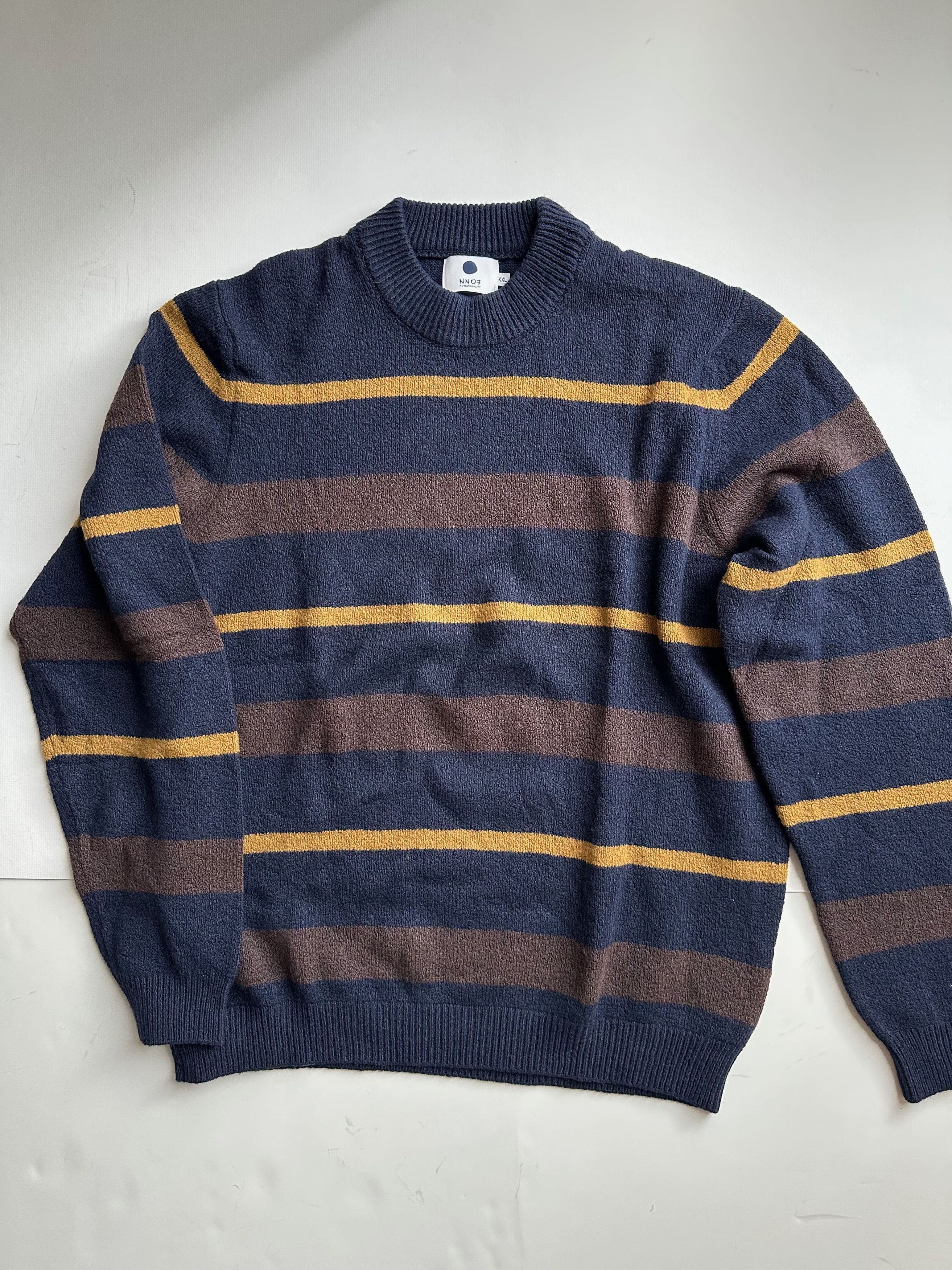 NN07 NN07 Martin Stripe Wool Blend Sweater - XXL Size US XXL / EU 58 / 5 - 1 Thumbnail