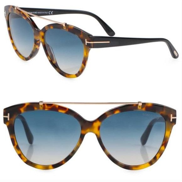 image of NWT Tom Ford Ft0518-56W-58 Sunglasses in Blue, Women's