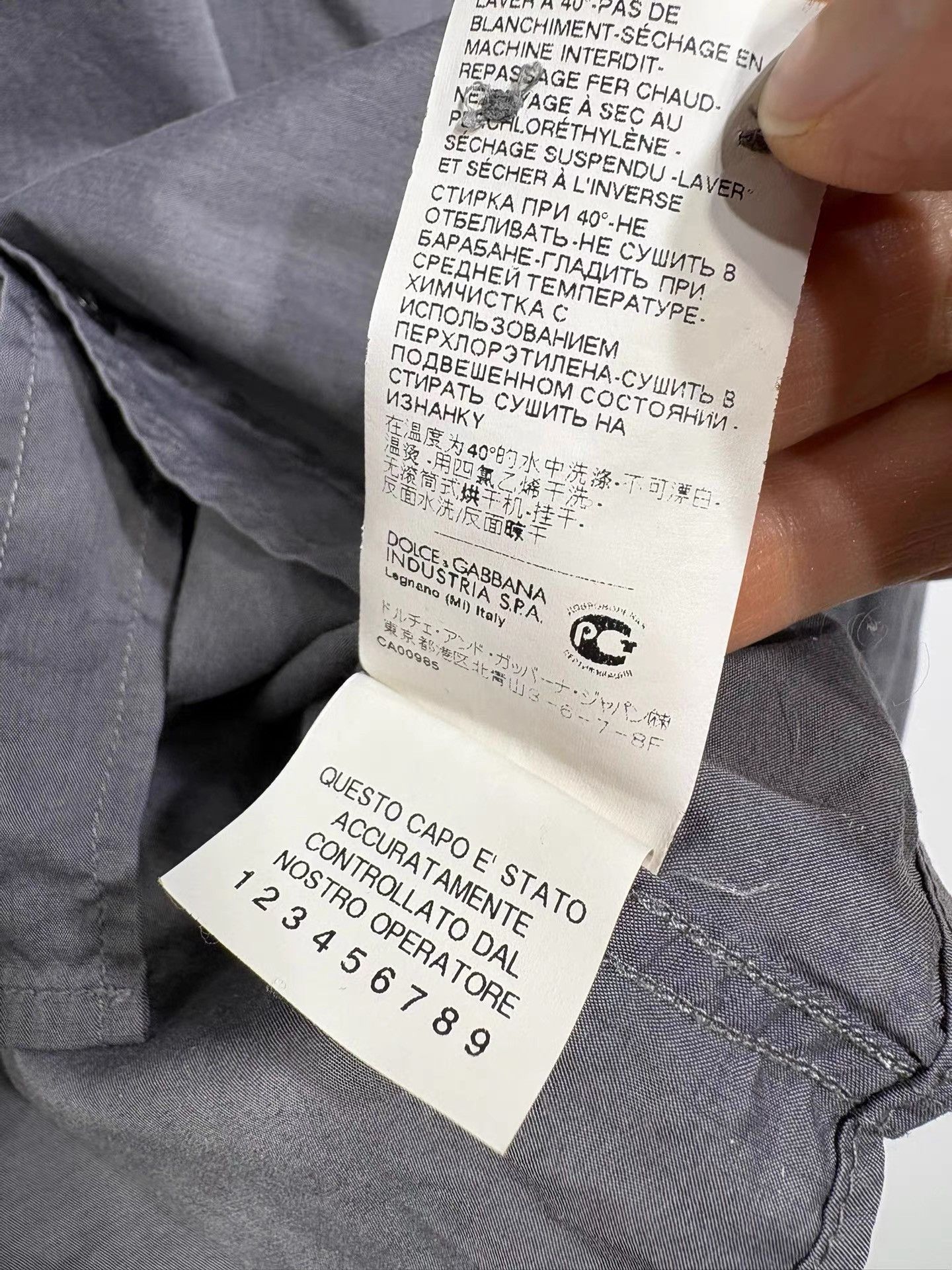 Dolce & Gabbana Dolce&Gabbana Men's Long Sleeve Shirt K29 Size US L / EU 52-54 / 3 - 7 Thumbnail
