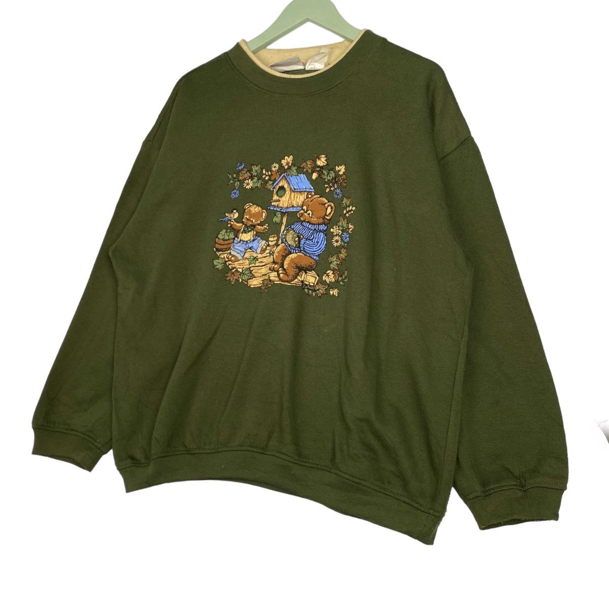 Basic Editions × Vintage Vintage Basic Edition Bear Crewneck Sweatshirt Size XL / US 12-14 / IT 48-50 - 2 Thumbnail