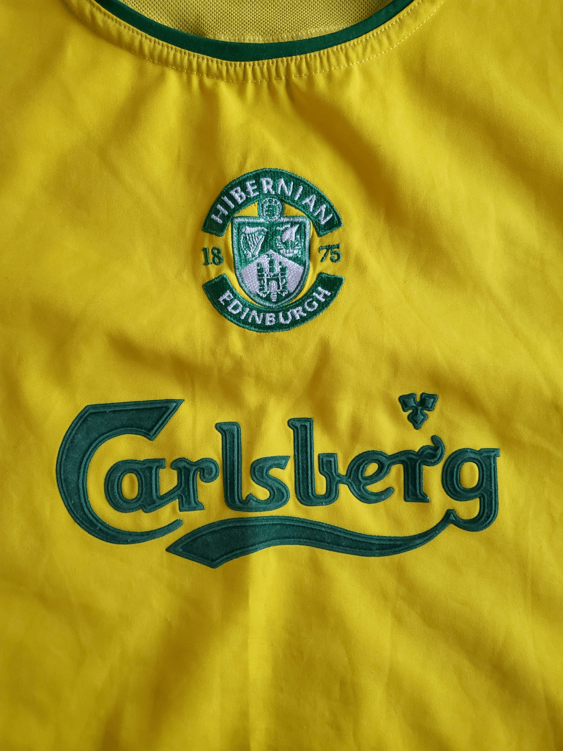 Le Coq Sportif Jersey Hibernian FC 2003/04 Away Vintage Lecoq Sportif Size US S / EU 44-46 / 1 - 4 Thumbnail