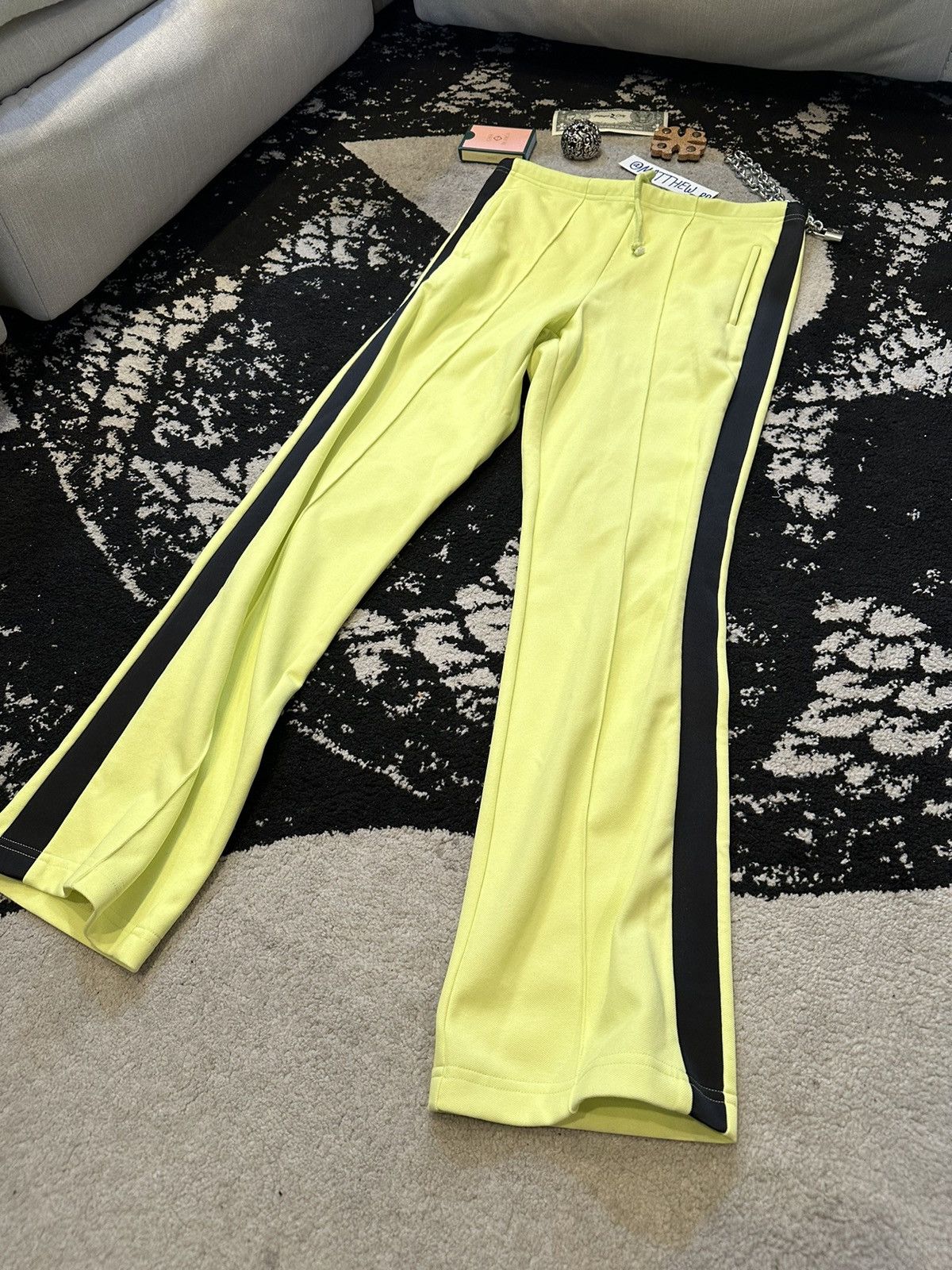 Maison Margiela Maison Margiela Satin Side Stripe Sweats Size US 32 / EU 48 - 3 Thumbnail