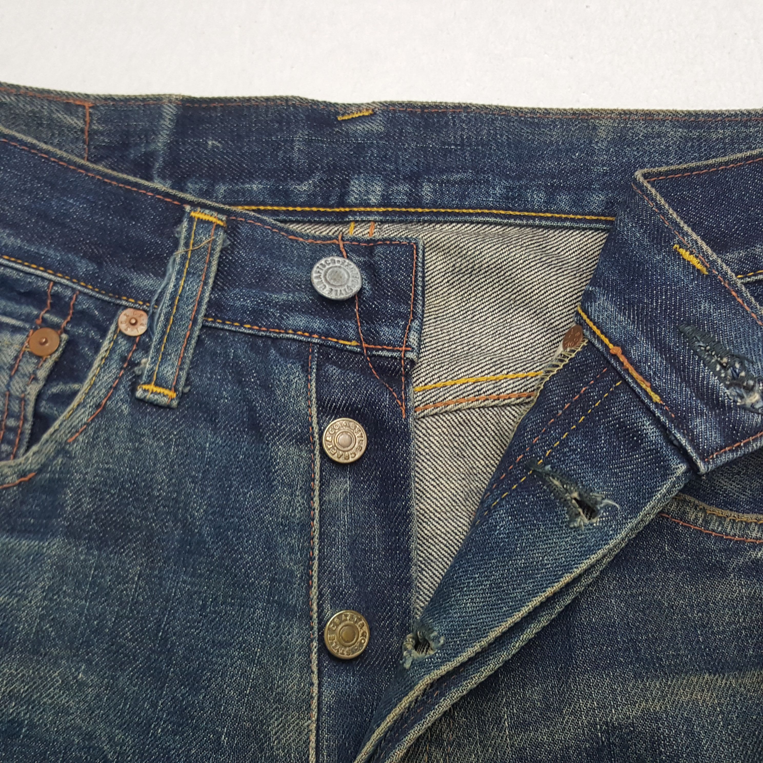 Japanese Brand × Vintage Vintage Evisu Selvedge Japanese Daicock Custom Denim Jeans Size US 27 - 7 Thumbnail