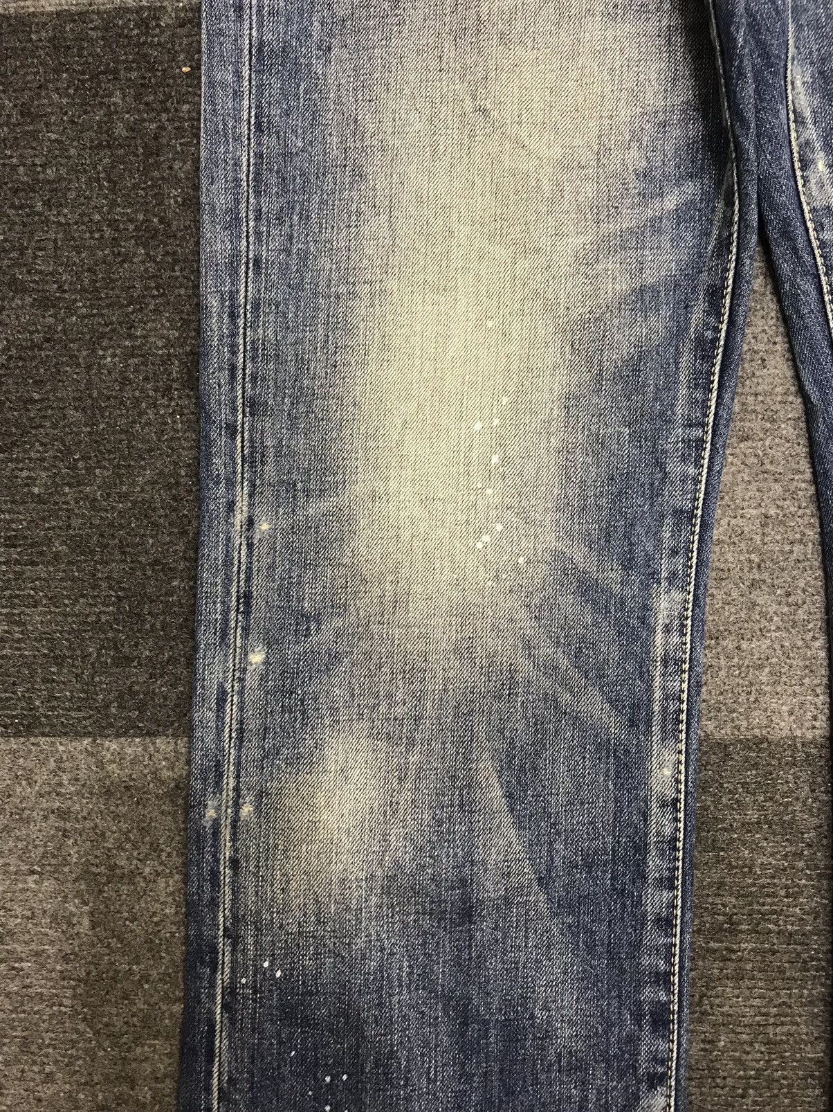 Japanese Brand 💥Insane 90s Style💥Red Card Stone Wash Fades Denim F454 Size US 32 / EU 48 - 7 Thumbnail