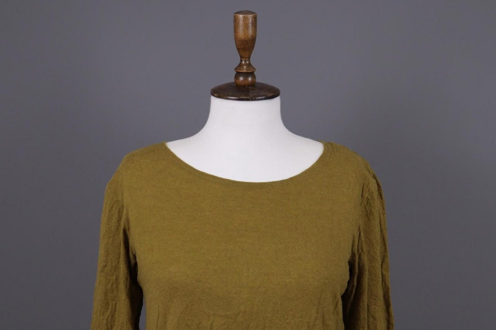 Other Gudrun Sjoden Brown Wool Long Sleeve Pullover Blouse Size M Size M / US 6-8 / IT 42-44 - 2 Thumbnail